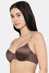 Wacoal Padded Regular Wired 3/4Th Coverage T-Shirt Bra - Dark Brown — thumbnail 4